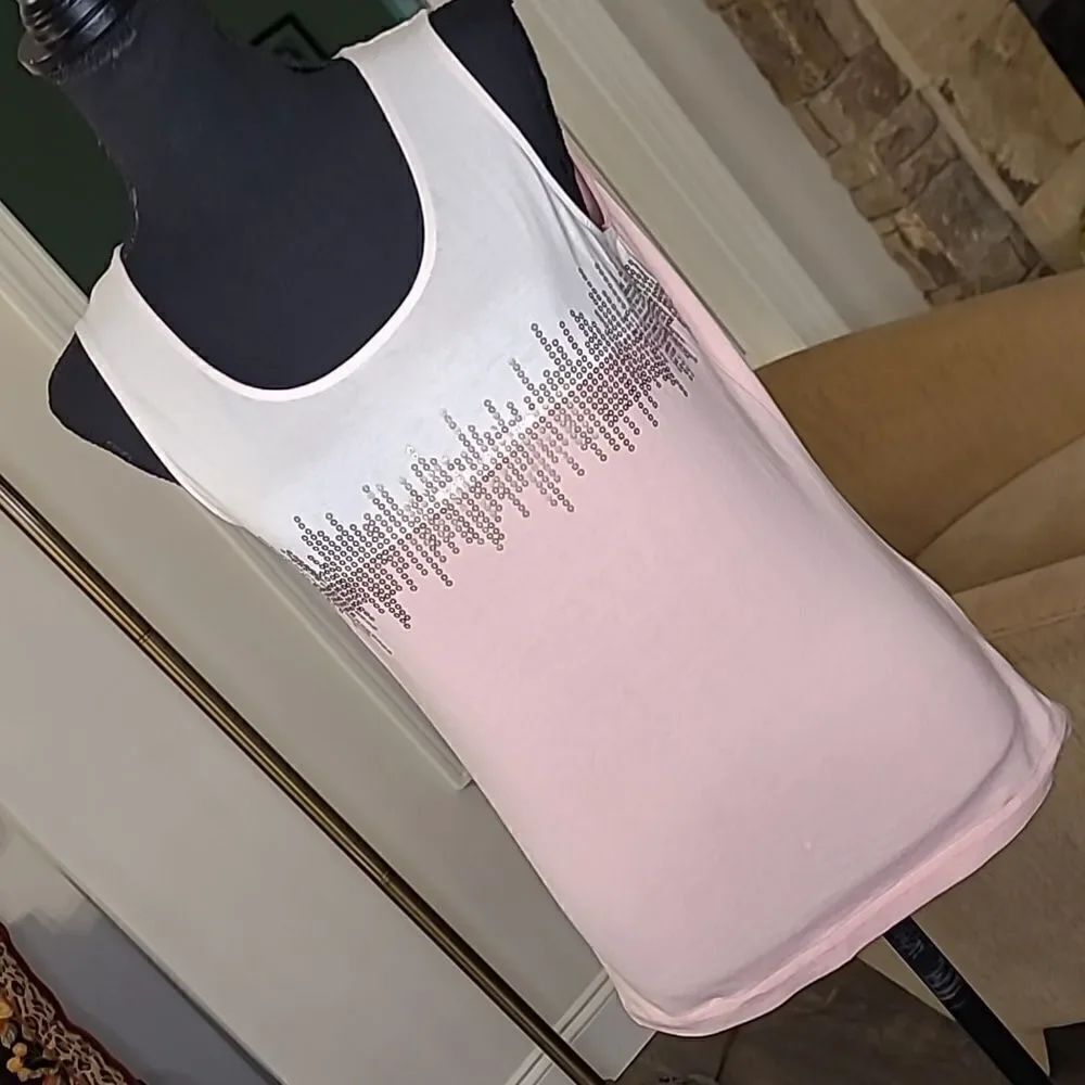 Joan bass sz 0P sequined tank top